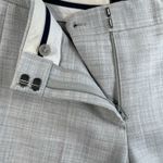 Theory Sz 2 Erstina Pioneer Crop Flare Leg Trouser Pant in Light Grey Career Photo 5