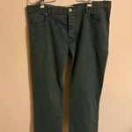 Nili Lotan cropped army green straight leg jeans Size 10 Photo 1
