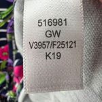 Lands' End Dress Womens XL Blue Multicolor Tropical Hawaiian Floral Stripe Resort Photo 13