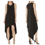 BCBGMAXAZRIA High Low Knit Tank Dress Sz M NWT Black Asymmetrical Hem Chic Photo 1