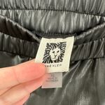 Anne Klein Black Elastic Waist Faux Leather Casual Pull-On Ankle Pants Size XL Photo 2