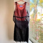 Vera Wang Lavender Label 100% Silk Double Layer Tank in Pink & Black size Small Photo 14