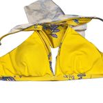 Sam Edelman  Yellow Provençal Floral Ruffle Shoulder Bikini Top Photo 6