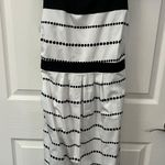 Motherhood Size Medium Black & White Maternity Dress Photo 0