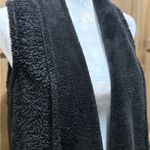 Women's Silvergate Black Sherpa Long Vest. Photo 1