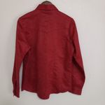 Wired Heart L Western Polished Cotton Laser Paisley Print Cowgirl Snap Shirt Red Size L Photo 5