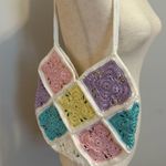 Handmade Pastel Crochet Knit Ba White Photo 0