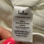 Lulus NWT  Exceptional Entrance White Sleeveless Tiered Rosette Midi Dress XL Photo 9