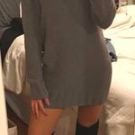 Grey Turtle Neck Sweater Dress Gray Size M Photo 0