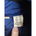 DKNY Y2K Blue Windbreaker Long Sleeve Zip Up Hooded Crop Rain Jacket Size Small Photo 8