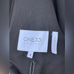 One33 Social Pleated Ruffle Long Sleeve Cocktail Dress size 8 Black Photo 10