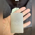 Anthropologie Layered Causeway Faux Leather Jacket by Hei Hei Brown Size Large Photo 3