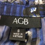 AGB Blue And White Floral Blouse S Photo 2