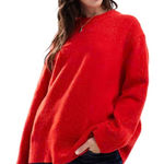ASOS Oversized Red Sweater Photo 0