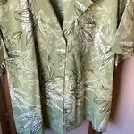 Erika  green and White Patterned Blouse xl Photo 5
