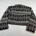 Flashback Southwestern Geometric Cropped Jacket – Women M Multicolor Black Size M Photo 4