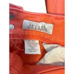 Delia's Jayden Coral Pink Skinny Jeans 3/4 Stretch 2 Button Waist Size 3/4 Photo 4