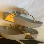 Irsoe womens gold eyelet sandals summer T Photo 4