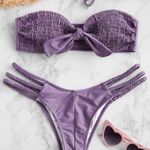 Zaful Knot Braided Smock Bikini Set Photo 0