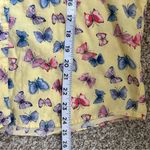 Karen Scott π¦ Sport Vintage Yellow Butterfly Short Sleeve Button Down Shirt Photo 5