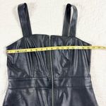 Wild Fable  Faux Leather Zip Front Mini Dress Womens M Y2K Pinafore Black Edgy Photo 11