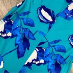 Lauren Ralph Lauren Dress Women Size 6 Blue Floral Mini Lined Keyhole Top Back Photo 7