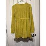 Anthropologie Women’s A’reve Sweater Dress Chiffon Ruffle Long Sleeve Medium M Photo 3