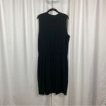 J.Jill  Black Sleeveless Knit Stretch Midi Dress Sz.XL NWT Photo 6
