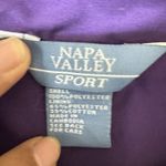 Napa Valley Womens‎ Purple Long Sleeve Full Zip Windbreaker Jacket Size 1x Photo 1