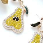 ZARA New!  Pear Post Earrings Photo 6