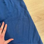 Peruvian Connection NEW  Blue Drawstring Wide Leg Cotton Blend Sweatpants Size S Photo 1