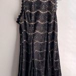 Three Pink Hearts Lace Dress with Cream Underlay Black Photo 0