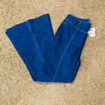 Cider Women's Denim High Waist Flared Jeans Dark Navy Size Medium NWT Photo 7