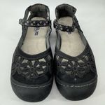 Jambu JBU By  Black Floral Cutout Mary Jane Comfort Shoes Memory Foam Size 8 Photo 2