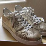 Michael Kors  Keating leather gold metallic sneakers.Sz 10 Photo 1
