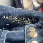 American Eagle  super high rise jegging 6 short distressed medium wash Photo 4