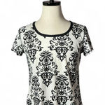 Silverwear‎ NY Damask Print Crew Neck Short Sleeve T Photo 0