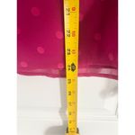 NWT J. Crew Polka Dot Chiffon V Neck Long Sleeve Hot Pink Blouse Sz L Size L Photo 9