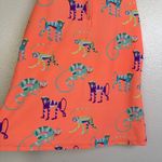 Tzu Tzu Sport Golf Top Womens Medium Orang Monkey Sleeveless Shirt 1/4 Zi UPF UV Orange Photo 2