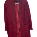 ASOS cranberry color SZ US 6 coat - 40% wool Photo 0
