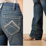 Ariat  Womens REAL Straight Leg Jean Size 29 Western Rodeo Cowgirl Photo 2