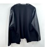 Torrid Open Front Faux Leather Print Trim Jacket Blazer Size 3 Photo 9