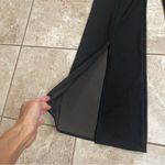 Anthropologie Anthropology Entro high waisted full leg pants Black Wide Leg Front Slits small Photo 4