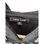Love Sam Anthropologie Black Beaded Embellished Hoodie Sweatshirt Women's Small Photo 6