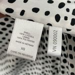 NWT NY&C x Eva Mendes Lyocell Blazer Size XS Blue Notched Lapel‎ Lips Dot Lining Photo 6