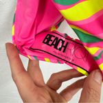 Beach Riot  Pink Yellow Green Print One Piece Swimsuit Womens S Vacation Twist Photo 6