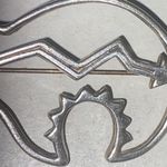 Authentic Vintage Native American Sterling Silver Grizzly Pin/Brooch Photo 8
