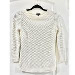 Talbots Women’s Ivory Knit Sweater top boat neck size S MSRP $79.50 Photo 1