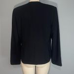 Harvé Benard Harve Benard collarless black 3 button blazer jacket woman’s size 12 vintage Photo 2