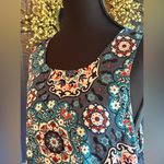 Loft Blue and Red Boxy Sleeveless Tank Top Size M NWOT Photo 1